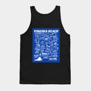 Virginia Beach Map Tank Top